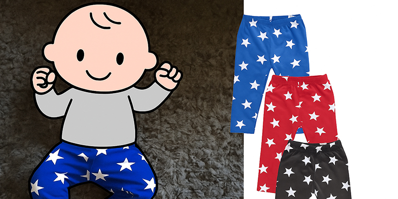 Яркие брюки для малыша