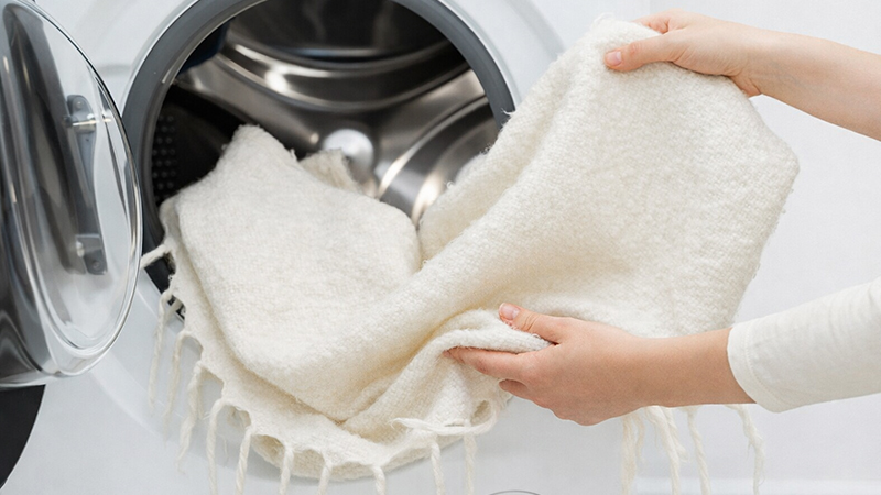 Стирка пледа в стиральной машине